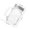 FOYTOKI Glass Nail Tool Storage Container with Lid for Polishing Nails and All-in-one Storage Sturdy Glass and Metal Design and Home Use view 2