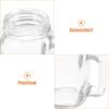 FOYTOKI Glass Nail Tool Storage Container with Lid for Polishing Nails and All-in-one Storage Sturdy Glass and Metal Design and Home Use view 3