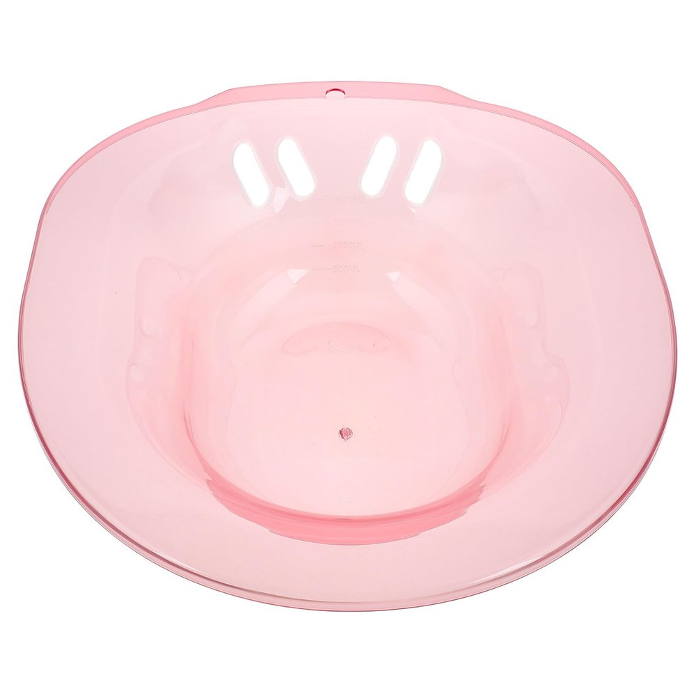 HAPINARY Portable Sitz Bath for Toilet Postpartum Care with Ergonomic Design and Plastic Material, Comfortable Perineal Soaking Basin for Women and Pregnant Women, for Steaming and Hospital