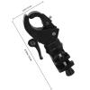 SAFIGLE 2pcs Wheelchair Cane Support Holder with Crutch Fastener, Sturdy Plastic and Metal Construction, Compact Design for Secure and Stable Fit, for Elderly Walkers and Wheelchair Users view 2