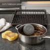 Heavy Duty Stainless Steel Scouring Pad for Pots, Pans, and Grills - Durable Wire Cleaning Tool view 3