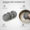 Heavy Duty Stainless Steel Scouring Pad for Pots, Pans, and Grills - Durable Wire Cleaning Tool view 4
