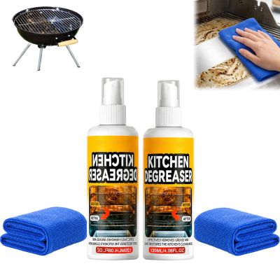 Greasekiller Spray Grill Cleaner, Kitchen Degreaser Spray (2 PCS, 4.06 OZ)