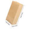 BESPORTBLE 100pcs Kraft Paper Takeout Packing Bags for Candy and Hot Dogs, Oil Resistant Paper Lunch Bags with Easy-to-use Design, for Packing Snacks for Occasion or Picnics, 7.09x3.54x2.17 view 2