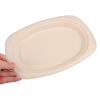 Abaodam Disposable Bulk Pack Oval Plates 50pcs Paper Made of Biodegradable Pulp, Multi-functional and Versatile Party Platter Plates Eco-friendly for Serving Fruits and Barbecue Dishes view 4