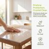 PVC Transparent Tablecloth Protector, 1.5mm Thick Rectangular 14x44 inch Desktop Protective pad for Kitchen, Dressing Table, Writing Table, and Dining Table view 2