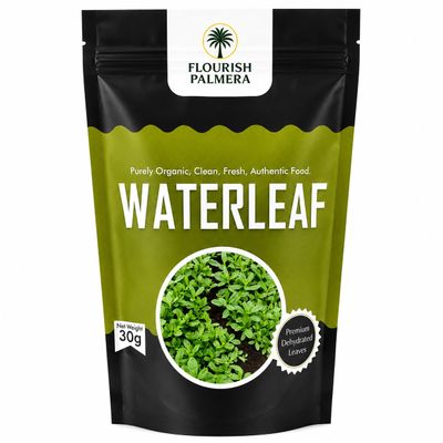 Flourish Palmera Dried Waterleaf Leaves, 30g (30g, Pouch)