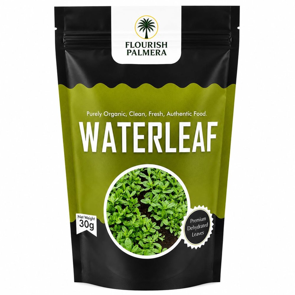 Flourish Palmera Dried Waterleaf Leaves, 30g (30g, Pouch)