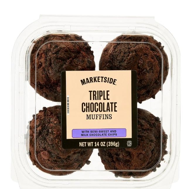 Marketside Triple Chocolate Muffins, 396g