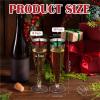 HongJP Disposable Champagne Flutes 36 Pcs 4.5oz Clear Disposable Plastic Champagne Flutes for Wedding Holiday Birthday Party view 2