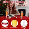 HongJP Disposable Champagne Flutes 36 Pcs 4.5oz Clear Disposable Plastic Champagne Flutes for Wedding Holiday Birthday Party view 3