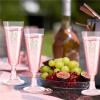 HongJP Disposable Champagne Flutes 40 Pcs 5oz Pink Disposable Plastic Champagne Flutes, Ideal for Wedding Birthday Bridal Shower Party view 2