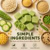 Sugar-Free Bitter Melon Pie, Whole Grain Snack Cubes, Soft Plant-Based Grain Snack, Ready-to-Eat Vegetable & Grain Pastry, Naturally Delicious, 250g Resealable Bag (250g, Bitter Melon) view 3