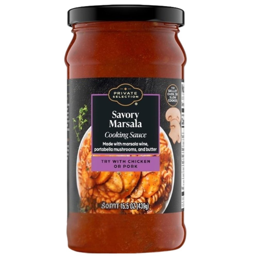 Savory Marsala Cooking Sauce with Rich Mushroom Wine, 15.5 oz Jar