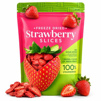 Member Mark Freeze Dried Strawberry Slices, 85g