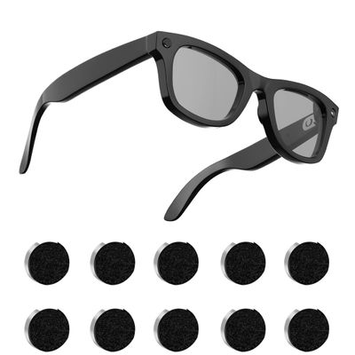 Meta Smart Glasses Light Cover Compatible with Ray-Ban Meta Gen 1/2 Wayfarer, Skyler and Oakley HSTN, Self-Adhesive Black Cover Accessories, 10 Pack