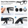 Meta Smart Glasses Light Cover Compatible with Ray-Ban Meta Gen 1/2 Wayfarer, Skyler and Oakley HSTN, Self-Adhesive Black Cover Accessories, 10 Pack view 4