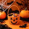 Halloween Pumpkin Shaped Handbag,Woven Rope Pumpkin Candy Basket, #B view 2