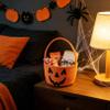 Halloween Pumpkin Shaped Handbag,Woven Rope Pumpkin Candy Basket, #B view 4