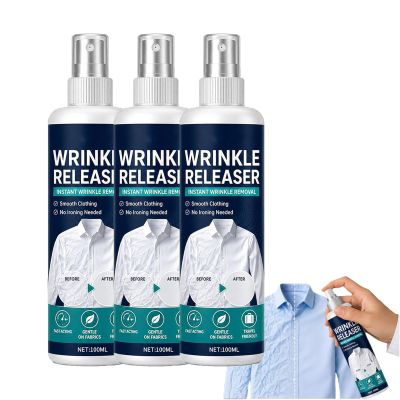 Instant Wrinkle Releaser Spray Smooths Creases in Seconds, Wrinkle Release Spray Travel Size, Travel Wrinkle Release Spray, No Iron, Travel-Ready, Static-Free & Fresh (3 pcs, Medium)