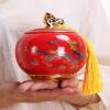 Ceramic urns, Pet Medium Urns for Cat Dog Up to 50lbs, Elegant Ceramic Keepsake Urn, Artistic Cremation Funeral(Red) view 3