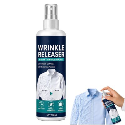Instant Wrinkle Releaser Spray Smooths Creases in Seconds, Wrinkle Release Spray Travel Size, Travel Wrinkle Release Spray, No Iron, Travel-Ready, Static-Free & Fresh (1 pcs, Medium)