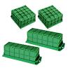 Jenivaint Flower Holder Cage 4 Pack 2 Rectangle 2 Square Foam Blocks with Suction Cups Tape for Wedding Party Centerpieces, Reusable Wet Floral Foam Frames for Artificial Decor view 1