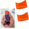 Ergonomic One-Hand Grip Support Accessory for Cylindrical Devices, Easy-Press Handling Aid with Stable Anti-Slip Design for Improved Control, 2PCS(Orange) view 1