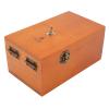 Domary Useless Box Wooden Box Wood Pine Stress Relief Toy Boredom Toy Decompression Natural Pine Easy Operation Fully Assembled with Metal Buttons for Kids Adults (Brown(UselessBox)) view 2