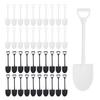 METALLIXITY Mini Ice Cream Dessert Shovel Spoons 200Pcs, White/Black view 1