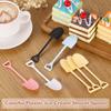 METALLIXITY Mini Ice Cream Dessert Shovel Spoons 200Pcs, White/Black view 4