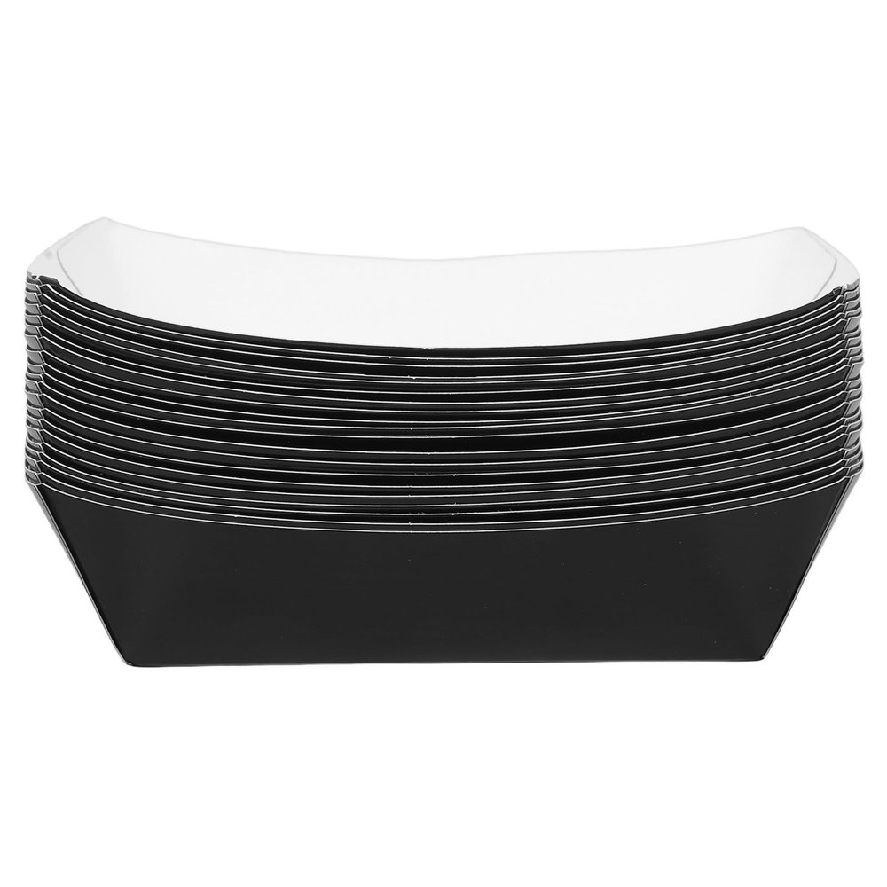 Garneck 20 Pcs Disposable Kraft Paper Food Trays Lightweight Waterproof No-fold Design for Hot Dogs Chicken Wings Bbq and Cooked Foods for Family Gatherings the Go Random Color