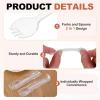 METALLIXITY Disposable Plastic Spork (11cm / 4.3") 100Pcs, Clear view 3