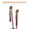 Obuyke 10pcs Black Nylon Cane Wrist Bands with Stainless Iron Clip Holder, Anti Lost Walking Stick Lanyard for Canes and Walking Sticks, Secure Attachment Wrist Strap Design for Hiking view 3