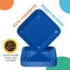 Party Solids 9" Dark Blue Square Plates Disposable Party Plates 50 Pcs Heavy Duty Dark Blue Square Paper Plates Heavy Duty 350 GSM For Picnics, Party's, Dinners, Desserts, Birthdays & Everyday view 3