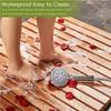 Elevated Waterproof Teak Shower Mat, Non-Slip Solid Wood Bath Mat for Showers & Bathtubs, Perfect for Indoor/Outdoor Use, Stylish & Durable Design view 3