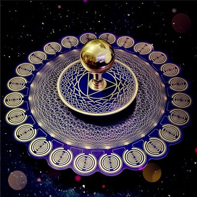 Multi Wave Oscillator Coil Polarizing Disk for Water Energization & Harmonic Balancing, USB Charging, Plate Meditation & Healing Tool.