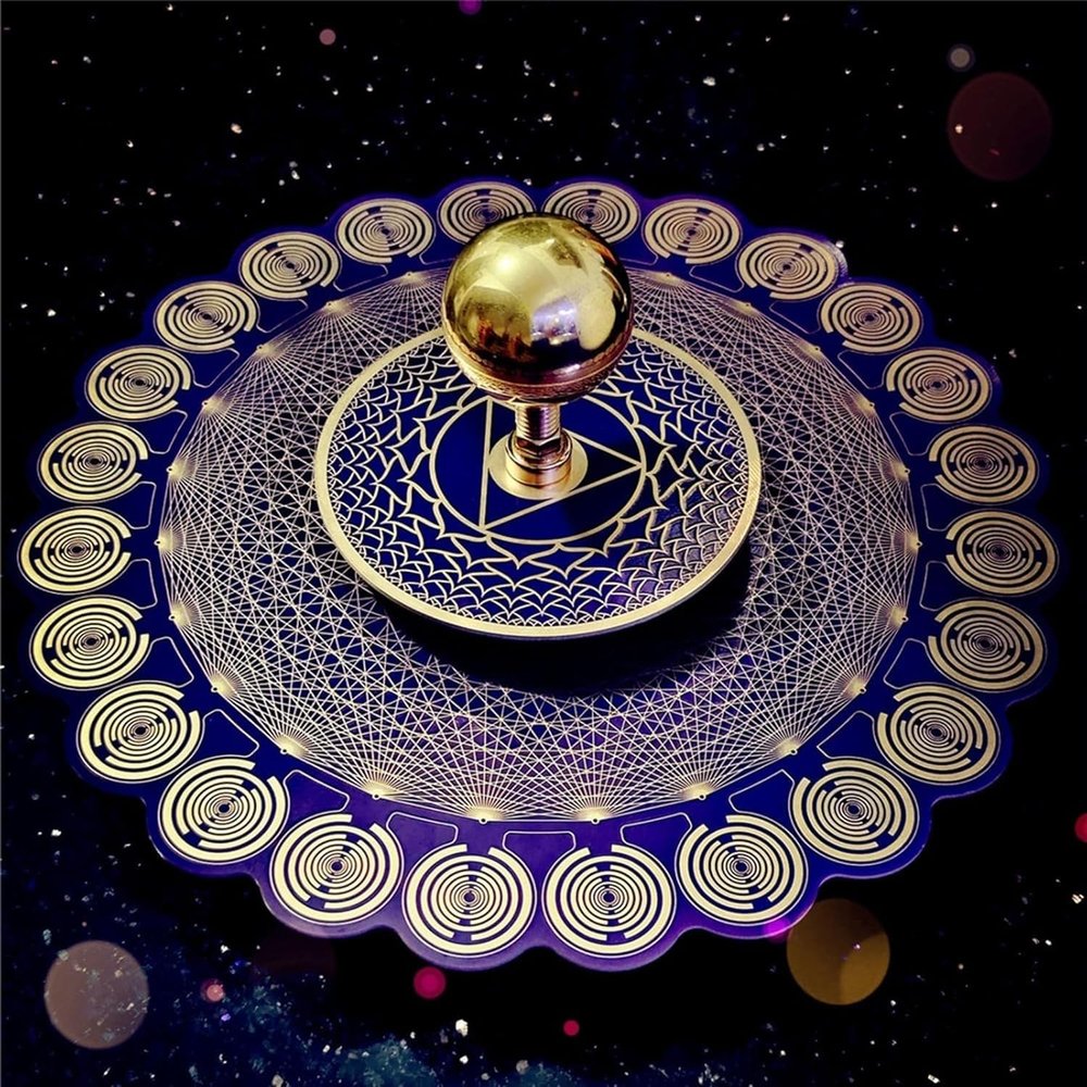 Multi Wave Oscillator Coil Polarizing Disk for Water Energization & Harmonic Balancing, USB Charging, Plate Meditation & Healing Tool.