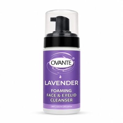 OVANTE Lavender & Tea Tree Oil Eyelid Foaming Cleanser Hypoallergenic Lid&Lash Demodex MGD Stye 165 ml