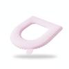 SiaBiced Waterproof Foam Toilet Seat Cover Cushion with Handle, Universal Toilet Seat Pad/V/ & s, Adhesive type - Plain pink view 1