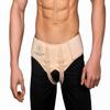 LUXEER Inguinal Hernia Support Belt Truss with Compression Shorts Beige Medium view 1