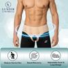 LUXEER Inguinal Hernia Support Belt Truss with Compression Shorts Beige Medium view 2