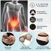 LUXEER Inguinal Hernia Support Belt Truss with Compression Shorts Beige Medium view 4