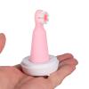 SOESFOUFU Silicone Toothbrush with Three-Sided Design and Soft Bristles, Finger Sleeve Toothbrush for Newborns, Gentle Tongue and Teeth Cleaning Tool in Pink view 4