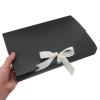 FOYTOKI 20pcs Black Paper Gift Boxes with Ribbon Bowknot for Scarves and Shirts, Premium Sturdy Multievent Usability, for Party Favor and Shower Packaging view 4