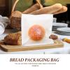 Levemolo Bread Bags Convenient Household Bread Accessory 50pcs White with Window Design Paper and Non-stick Feature for Weddings and Graduation Parties view 3