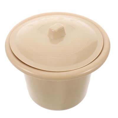Kichvoe Portable Adult Bed Pan with Lid Hygienic Plastic Urinal Bucket for Travel and Bedside Use, Ergonomic Comfortable Sitting Posture, Lightweight Spillproof Design for Seniors