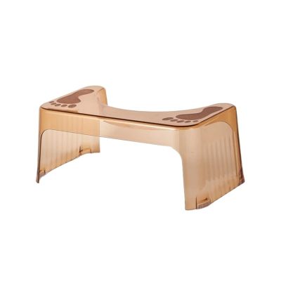 Transparent Plastic Bathroom Chair Shower Camping Small Stool Living Room(Style4)