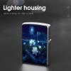 Night Lotus Flowers Lighter Case Cover Metal Lighter Case view 4