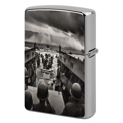 Photo of Normandy Landings Lighter Case Cover Metal Lighter Case